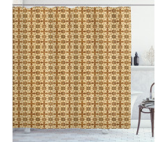 Antique Moroccan Stars Shower Curtain