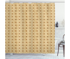 Tapered Lines Petals Shower Curtain
