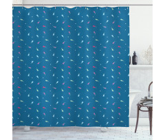 Colorful Bluebell Blossoms Shower Curtain