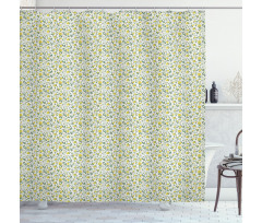 Flourishing Country Flowers Shower Curtain