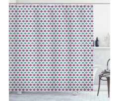 Abstract Geometric Folk Shower Curtain