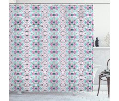 Funky Tribal Traditional Shower Curtain