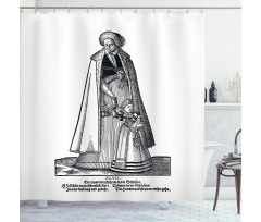Father and Daughter Shower Curtain