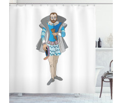Rococo Aristocrat Man Shower Curtain