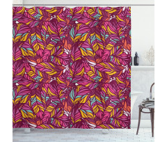 Psychedelic Vibrant Colors Shower Curtain