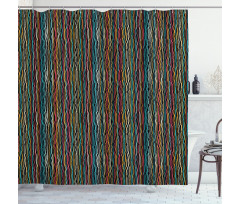 Modern Art Rainbow Colors Shower Curtain