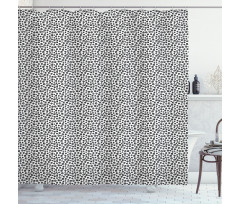 Spiral Curly Shapes Shower Curtain