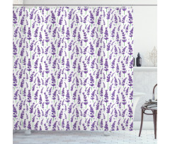 Blossoming Fresh Herbs Shower Curtain