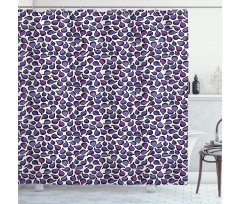 Abstract Figs Purple Tone Shower Curtain