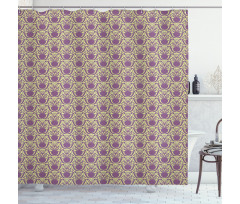 Abstract Damask Style Shower Curtain