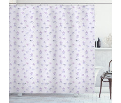 Small Spring Blossoms Shower Curtain