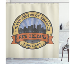 Louisiana City View Shower Curtain