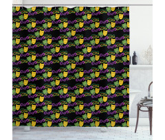 Masquerade Pattern Shower Curtain