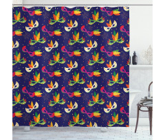 Carnival Masks Shower Curtain