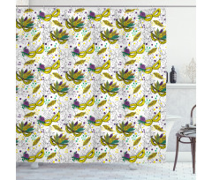 Harlequin Masks Shower Curtain