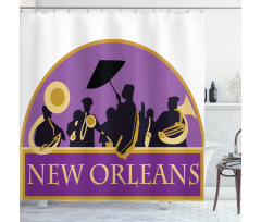 French Quarter Band Shower Curtain