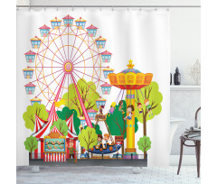 Carnival Tents Shower Curtain