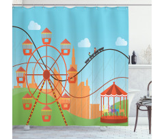 Flat Art Colorful Shower Curtain