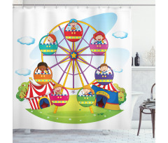 Children Fun Time Shower Curtain