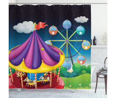 Kids Entertainment Shower Curtain