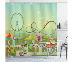 Circus Composition Shower Curtain