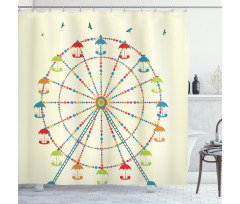Colorful Structure Shower Curtain