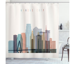 Missouri Landmarks Shower Curtain