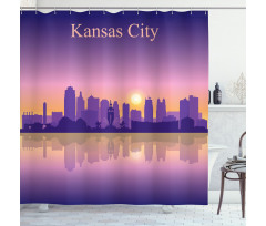 Downtown Cityscape Shower Curtain