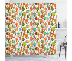 Spring Nature Habitat Shower Curtain