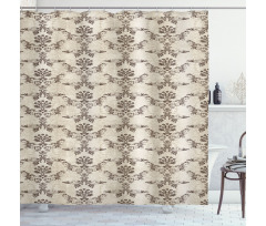Old Fashioned Damask Art Shower Curtain