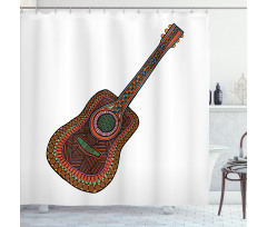 Acoustic Guitar Shower Curtain