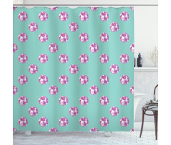 Realistic Gem Pattern Shower Curtain