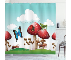 Realistic Wild Habitat Shower Curtain