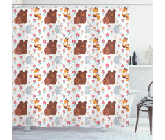 Mothers Day Baby and Mom Shower Curtain