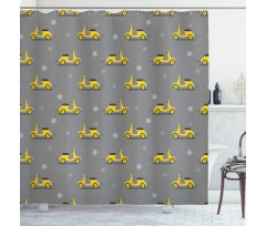 Scooters and Stars Shower Curtain