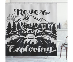 Road to the Mountains Shower Curtain