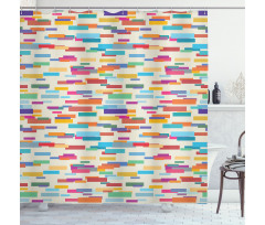 Colorful Rectangles Shower Curtain