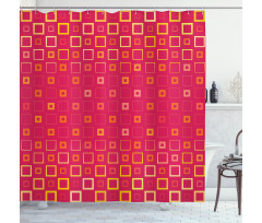 Thin Bold Squares Shower Curtain
