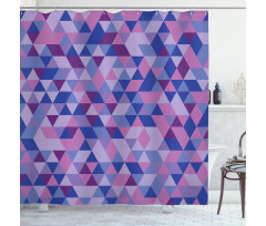 Triangles Low Poly Shower Curtain