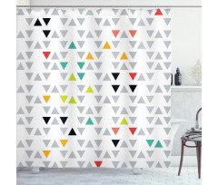 Hipster Triangles Shower Curtain