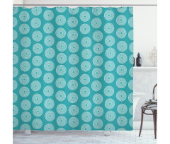 Dotted Circles Shower Curtain