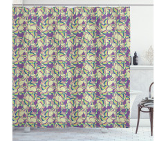 Circumvolved Shapes Shower Curtain