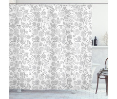 Curles Abstract Nature Shower Curtain