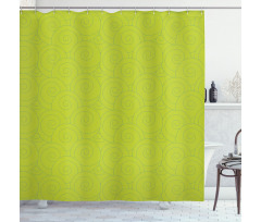 Vibrant Colored Curls Shower Curtain