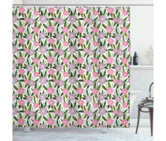 Lilac Protea Rosemary Shower Curtain
