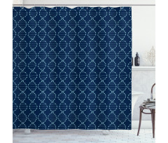 Chromosome Helix DNA Shower Curtain