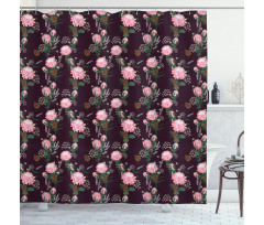 Protea Bouquets Shower Curtain