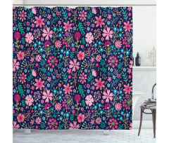 Vibrant Lily Bouquets Shower Curtain