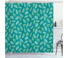 Spring Foliage Green Nature Shower Curtain