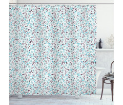 Soft Ornamental Field Design Shower Curtain